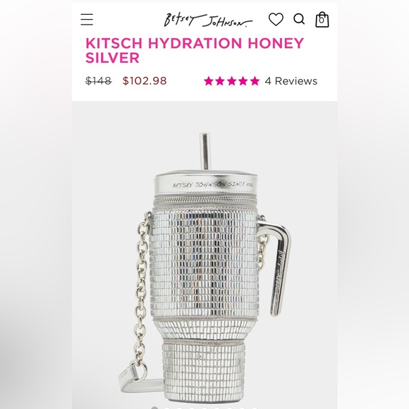 NWT Betsey Johnson Hydration Honey Crossbody Bag - Picture 4 of 17